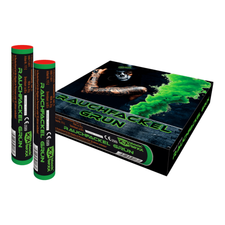 Rauchfackel Grün, 5er Pack