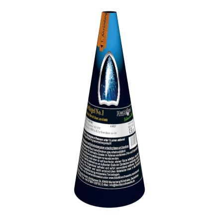 Feuerkegel No.1, Blau