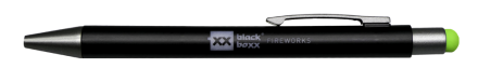 Kugelschreiber mit leuchtendem Blackboxx Logo