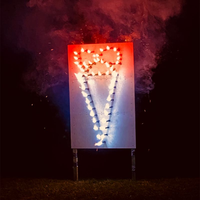 Bengallicht Rot, 25er Pack